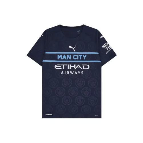 PUMA Man City Футбол Джерси Мужской Морской Синий