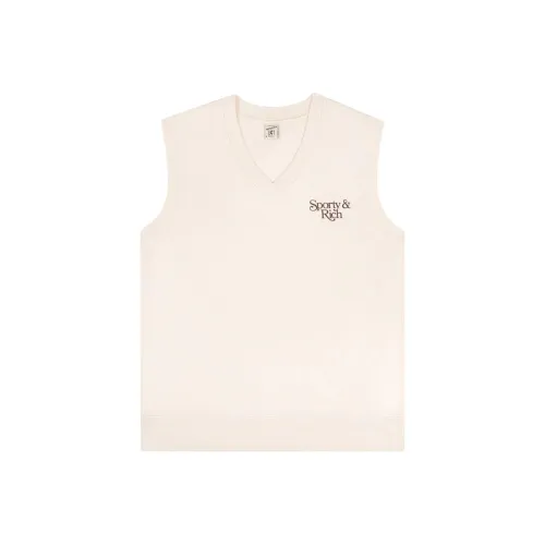 SPORTY RICH Майка Женская Экрю