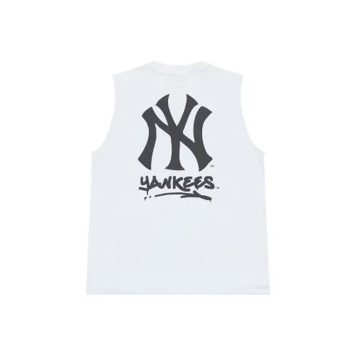 Mlb Base Logo New York Yankees Basic Collection SS25 Майка Унисекс Экрю