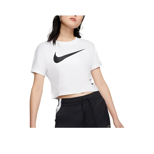 NIKE Белые Женские Короткие Топы