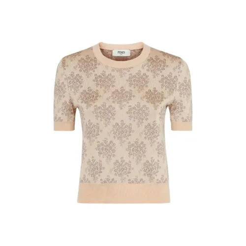 FENDI Розовые Женские Футболки