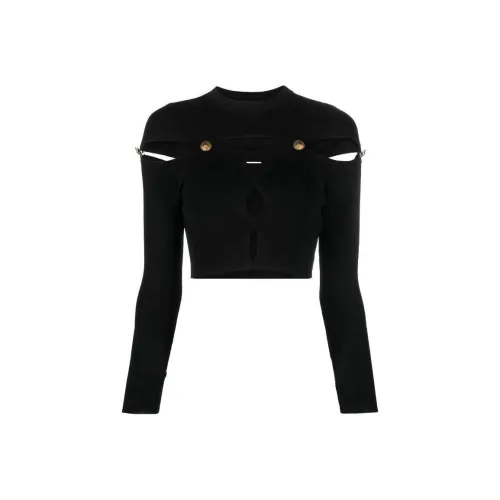 VERSACE JEANS COUTURE Черные Женские Т-рубашки