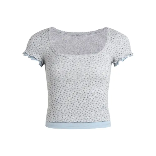 REDOLENCE T-рубашка Женская Серый и Синий