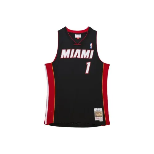 Mitchell Ness Красный Унисекс Баскетбольная Джерси