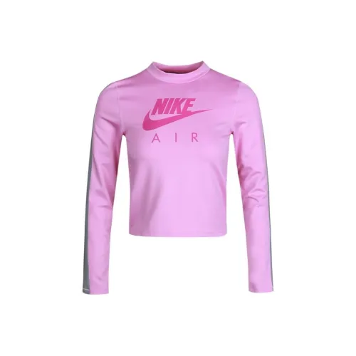 NIKE Фиолетовый Женские Короткие Топы