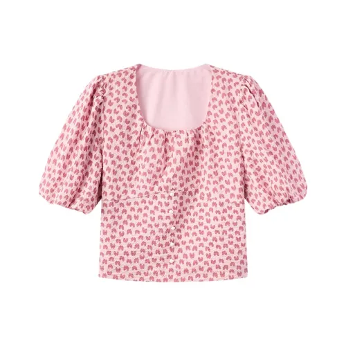 EICHITOO T-рубашка Женская Розовая с узором