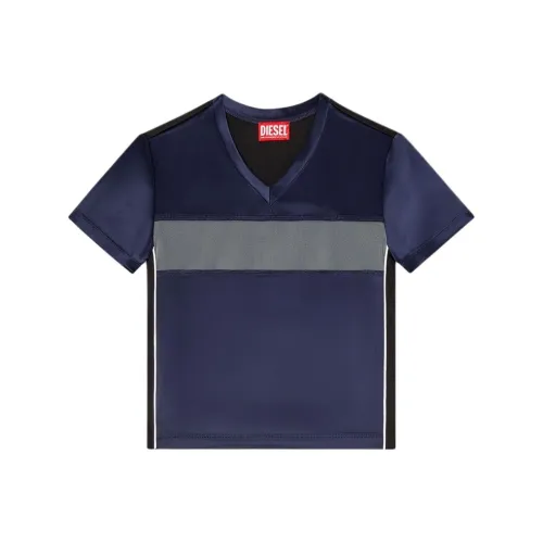 DIESEL T Рубашка Женская Темно-синяя