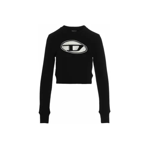 DIESEL Черные Женские Короткие Топы