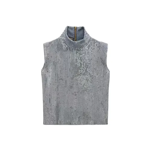 GUCCI FW23 Майка Женская Серебряная