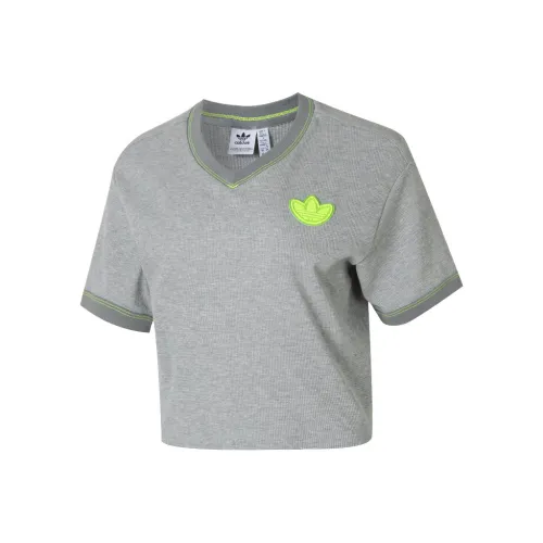 Adidas Originals T-Shirt Женская Серого цвета