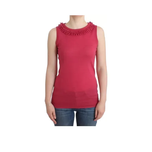 JOHN GALLIANO Майка Женская Красная