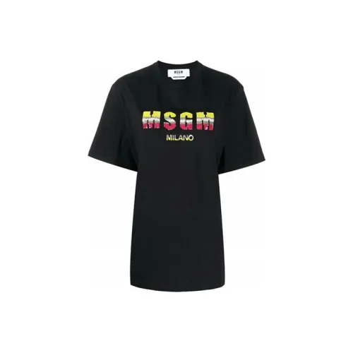 MSGM Черные Женские Футболки