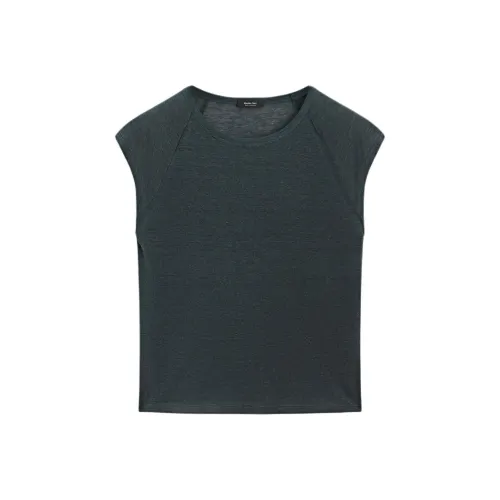 Massimo Dutti T-рубашка женская серая