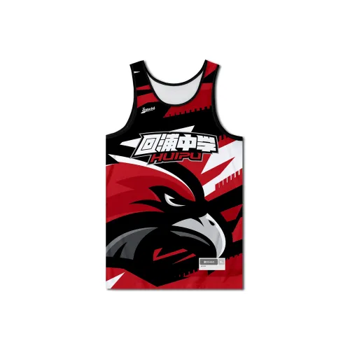 ZONEiD Красный Унисекс Баскетбольная Джерси