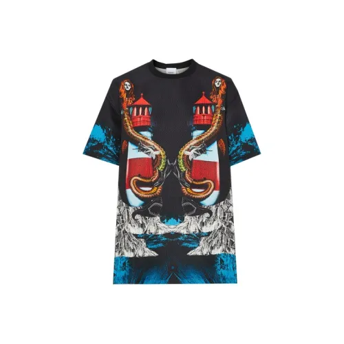 Burberry Морской Синий Женские T-Рубашки