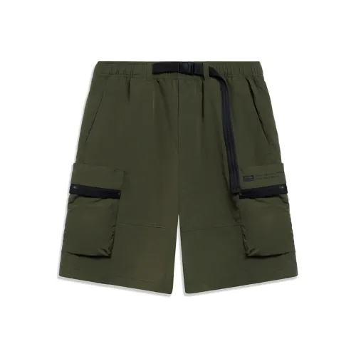 LINING Sports Fashion Collection Темно-оливково-зеленые мужские спортивные шорты