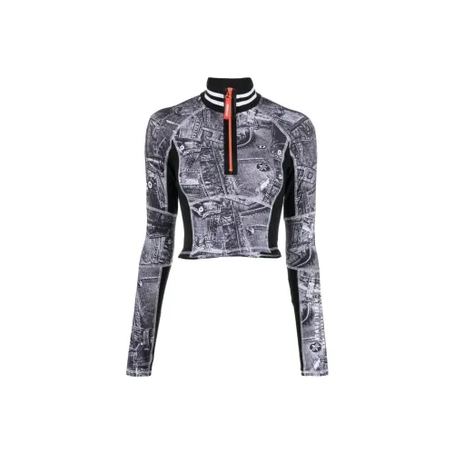 DIESEL Черные Женские Короткие Топы