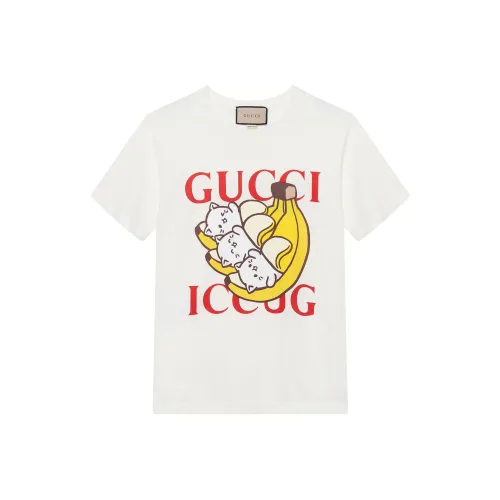 GUCCI x Bananya T-рубашка Женская Белая