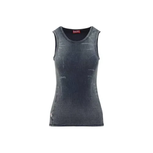 DIESEL SS25 Майка Женская Синяя