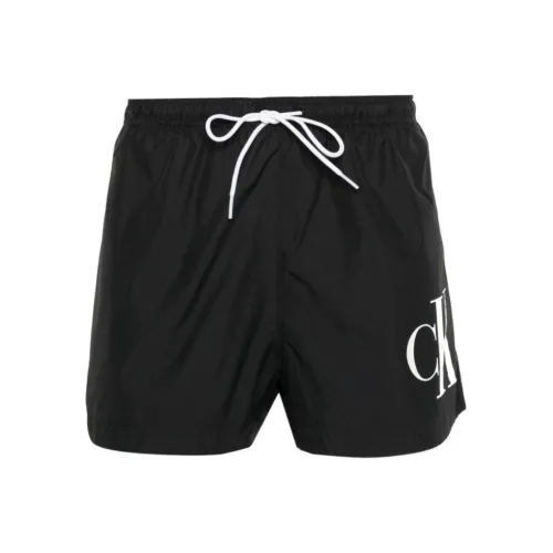 CALVIN KLEIN Короткие шорты с шнурком повседневные мужские черные