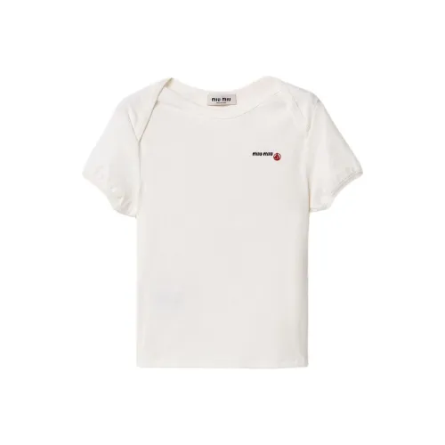 MIU MIU x PETIT BATEAU Стандартная футболка Женская Белая