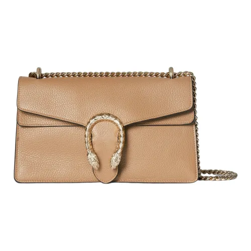 GUCCI Сумка через плечо из кожи среднего размера женская бежевая