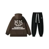 Утолщенный с флисовой подкладкой, кофе, набор