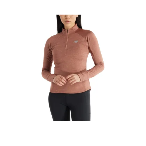 New Balance Sport EssentialsHeat Сетка FW24 T Рубашка Женская Sparrow Смешанный цвет