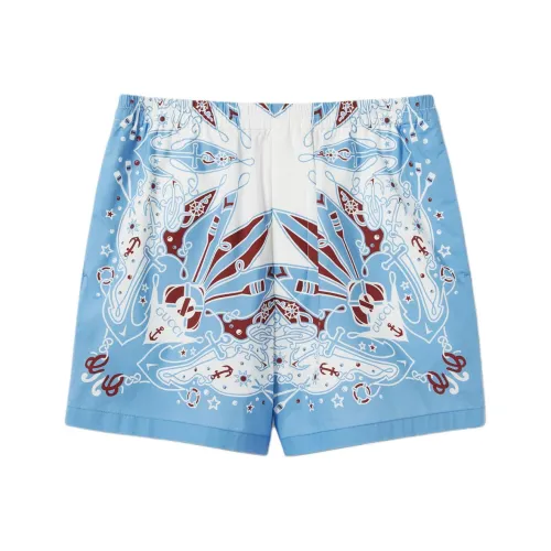 GUCCI Повседневные шорты Мужские Светло-синие