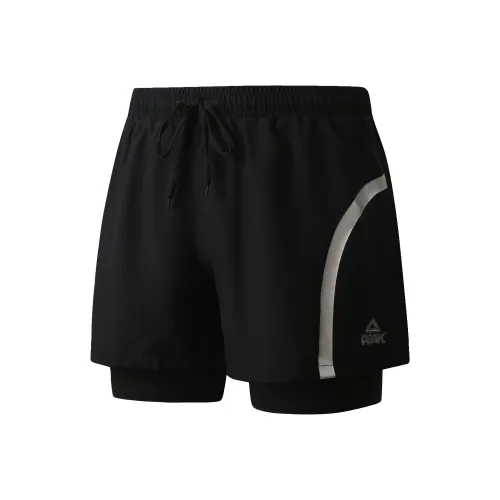 PEAK Повседневные шорты Мужские Черный Серебряный