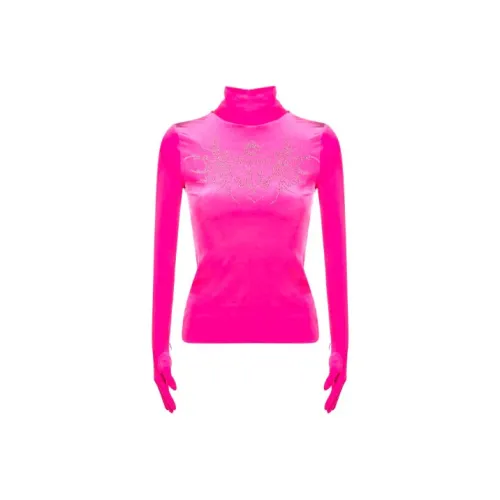 Vetements Розовые Женские Футболки