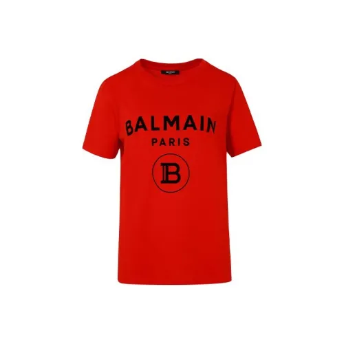 BALMAIN Женские красные футболки