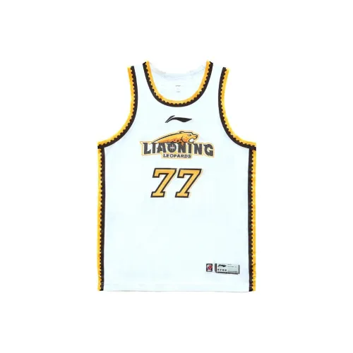 LINING CBA Collection Коллекция Баскетбольные Джерси Звезда Мяч Стиль Чжан Чжэньлин OF Ляонин Команда Размер 77 Мужской Белый