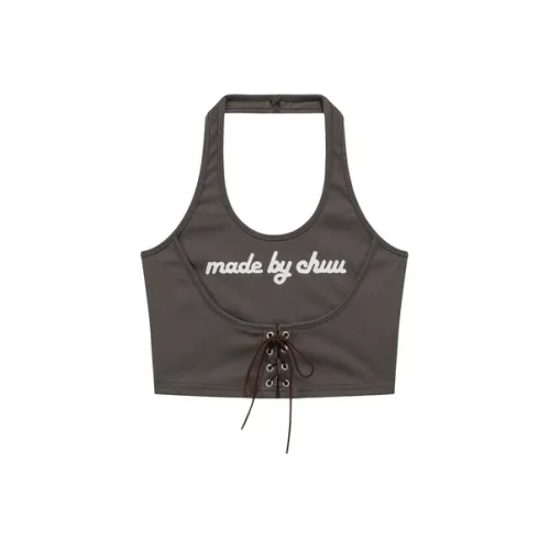 CHUU Угольно-серый Женские Майки