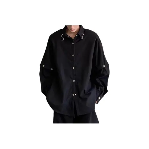 MGXEK Мужские черные рубашки