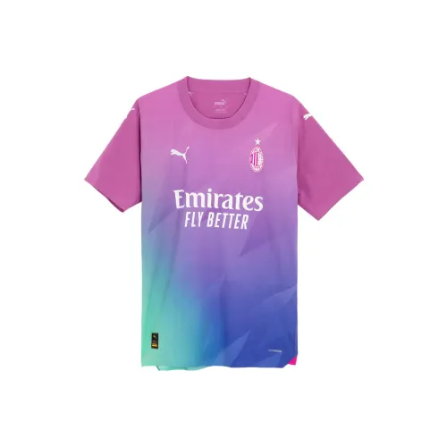 PUMA Розовый Электрический синий 03 Мужская футбольная майка