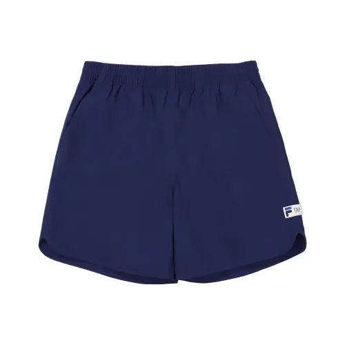 FILA Темно-синие унисекс спортивные шорты