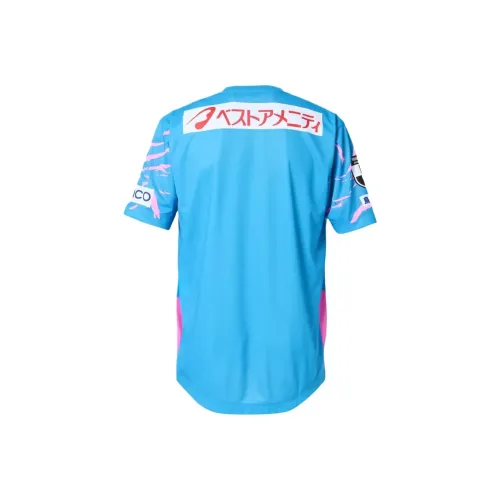 New Balance Tosu 1st Короткий рукав Джерси T-рубашка Мужская Синяя