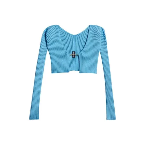 Jacquemus Синий Женские Короткие Топы