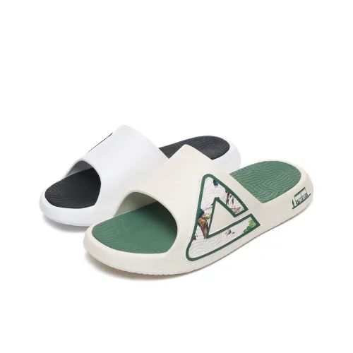 PEAK Extreme National Creativity Противоскользящие амортизаторы Slip Resistant Shock Absorbers Слипоны Мужской Черно-зеленый Несовпадающие