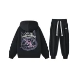 Черный свитшот+черные брюки