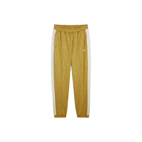 PUMA The NEVERWORNT7 FW24 IV Повседневные брюки Мужские Желто-белые