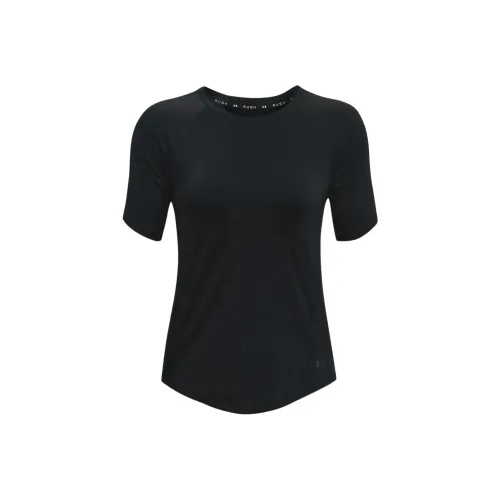 Under Armour RUSH Рукав реглан T-рубашка Женская Черная