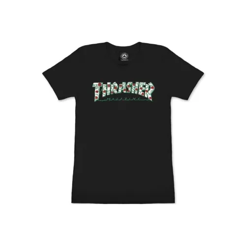 Thrasher Черные Женские Футболки