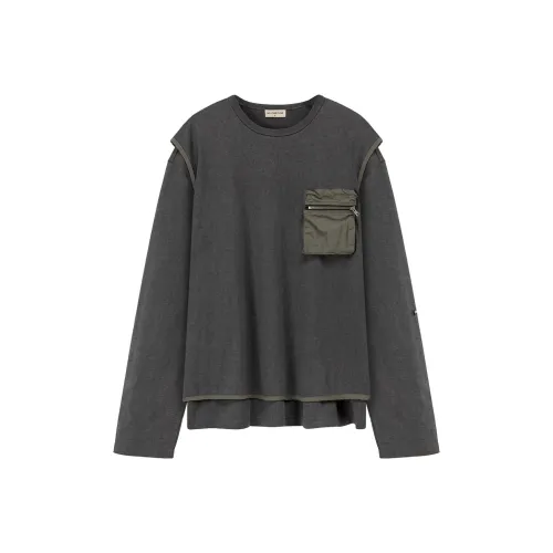 NO ONE ELSE Темно-серые Женские Футболки