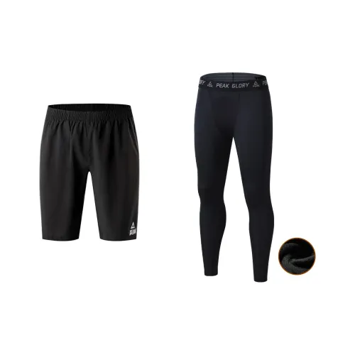 PEAK Флис-Лайн Брюки для Тренировок + Спортивные Шорты Мужские Комплекты для Фитнеса