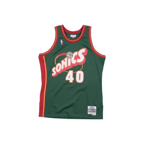 Mitchell Ness Зеленый Мужской баскетбольный топ