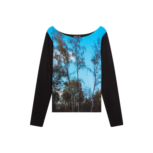 Agnes B. Черные Женские Рубашки T