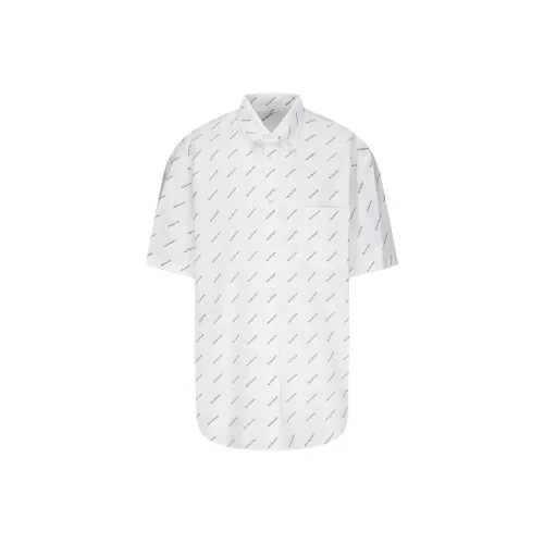 Balenciaga Рубашка Стандартного Кроя Мужская Белая