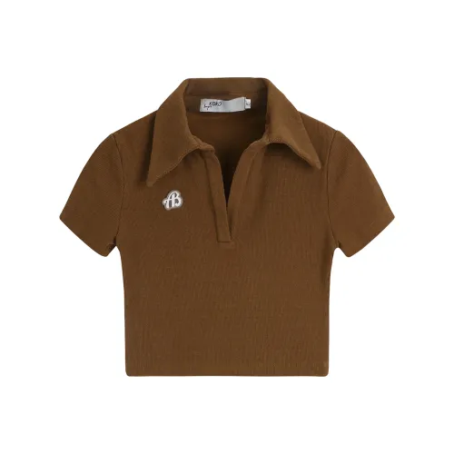 PASSCODIO T-рубашка Женская Коричневая